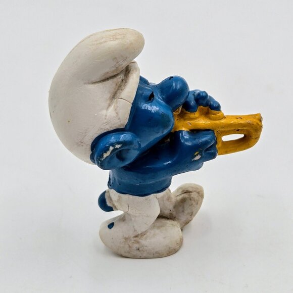Vintage Smurf Lot Peyo Schleich W. Germany Figurines Lot Of 3 Read - Picture 7 of 16